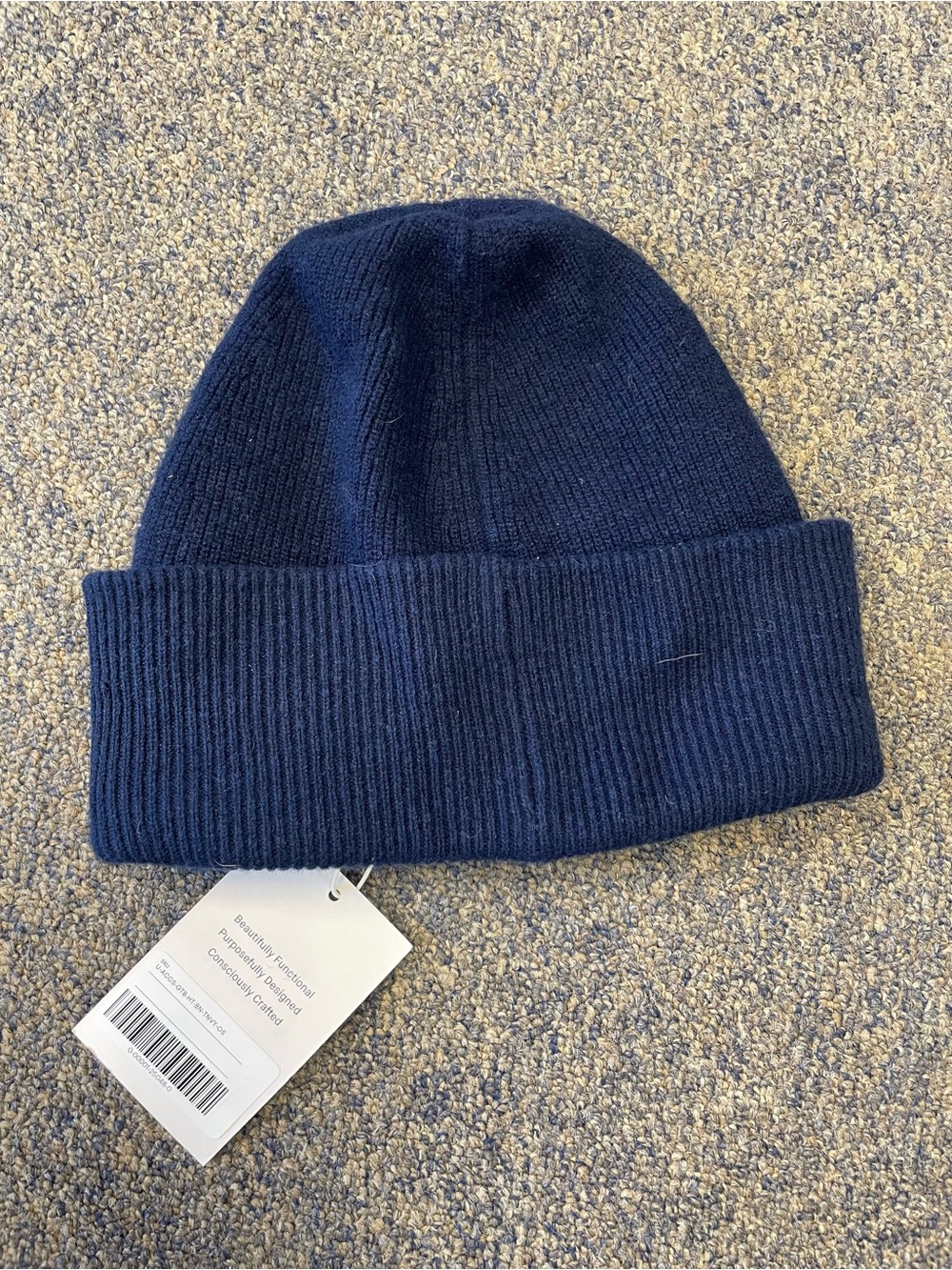 NWT Navy Everlane Ribbed Wool Hat